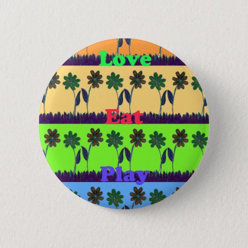 Lovely Girly Hakuna Matata colors Giftspng Pinback Button