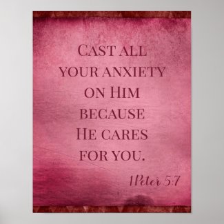 Lovely God Cares for you Poster