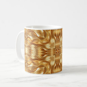 Lovely golden abstract pattern coffee mug