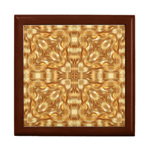 Lovely golden abstract pattern gift box
