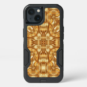 Lovely golden abstract pattern iPhone 13 case