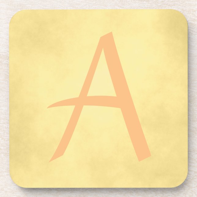 Lovely golden beverage coaster (Front)