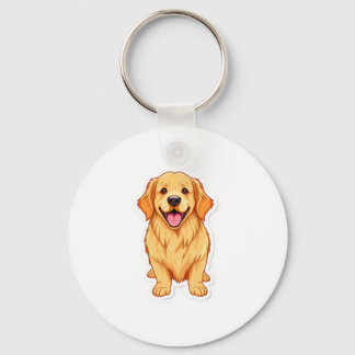 Lovely Golden Retriever Keychain