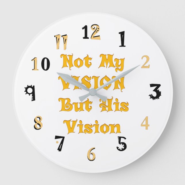 Lovely golden vision clock dial (Front)