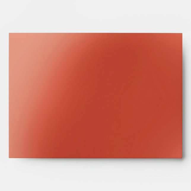 Lovely Gradient Red Fairy Tale Wedding Envelope (Front)