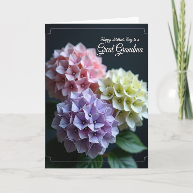 Lovely Grandma Flower Card (Front)
