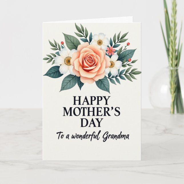 Lovely Grandma Mothers Card (Front)