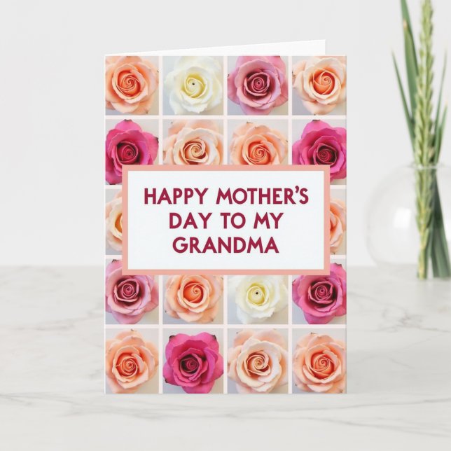 Lovely Grandmas Day Bloom Card (Front)