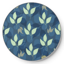 Lovely Green and Blue Leafy Pattern