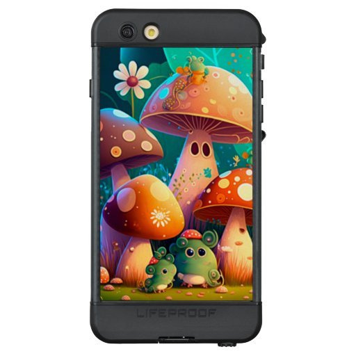 Lovely green cute baby mushrooms       LifeProof NÜÜD iPhone 6s plus case