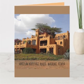 Lovely greeting card of the African Heritage House