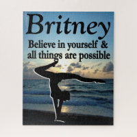 LOVELY GYMNASTICS GIRL PERSONALIZED PUZZLE