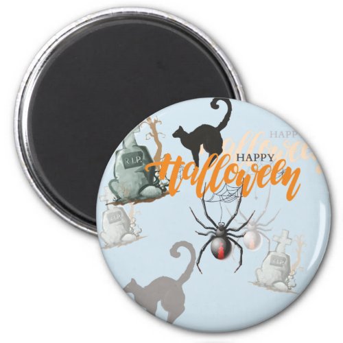 Lovely Halloween Seamless Pattern Magnet