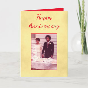 Lovely Happy Anniversary Photo Card