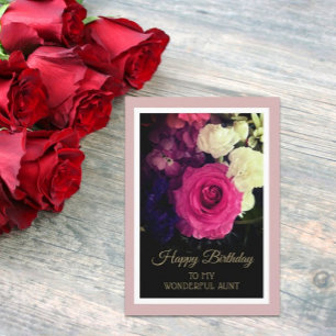 Lovely Happy Birthday to Aunt card