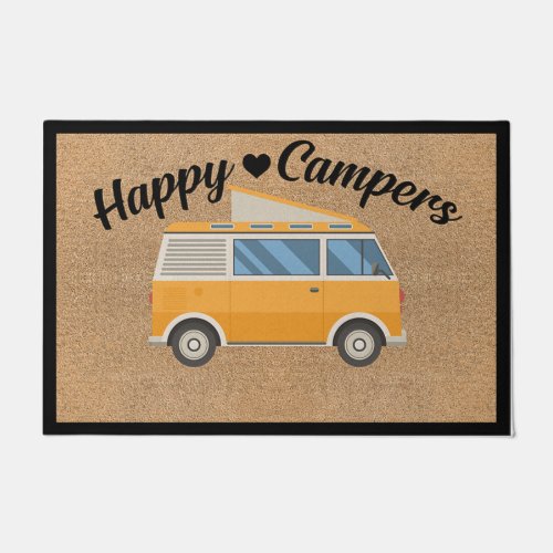 Lovely Happy Camper Doormat Camping Decor Gift Doormat