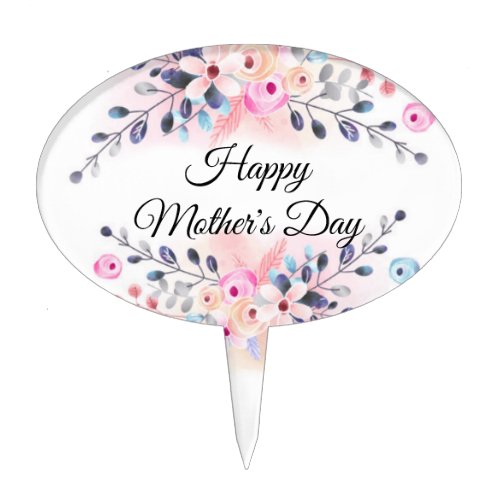 Lovely Happy Mothers Day Cake Topper