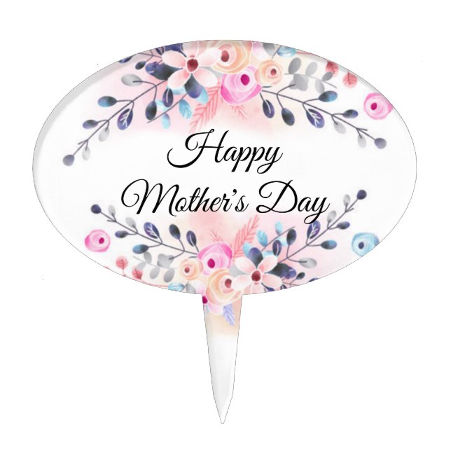 Lovely Happy Mother's Day Cake Topper (Front)