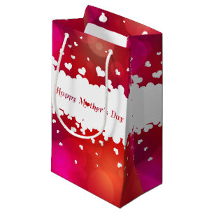 Lovely Happy Mother's Day Hearts Small Gift Bag