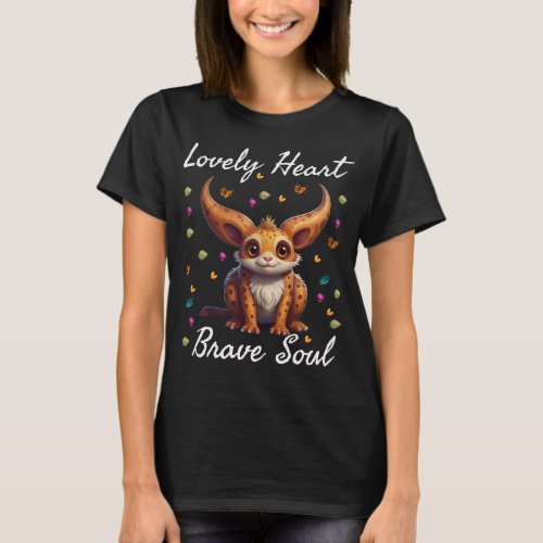 Lovely Heart Brave Soul T_Shirt