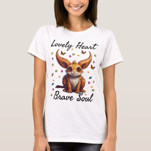 Lovely Heart Brave Soul T_Shirt