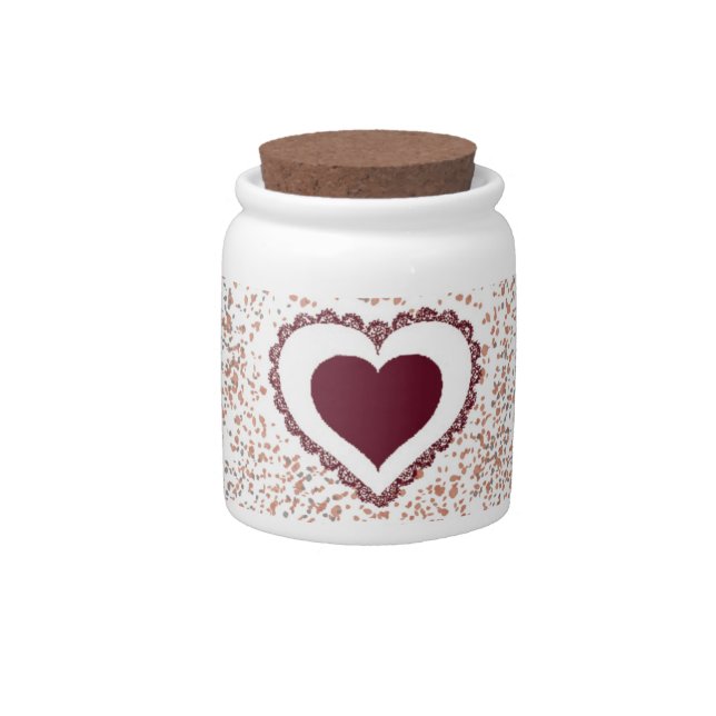 Lovely Heart cookie jar (Front)