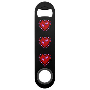Lovely Heart Kisses Speed Bottle Opener