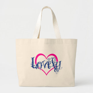 Lovely Heart Large Tote Bag