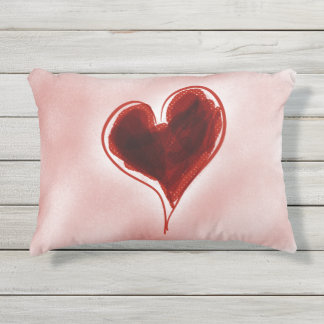 Lovely Heart Red Pillow