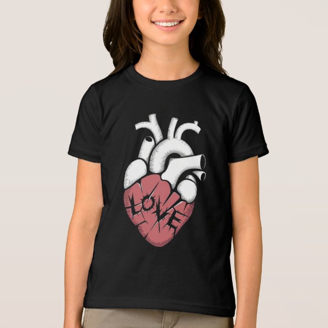 Lovely Heart Tri-Blend Shirt (Front)