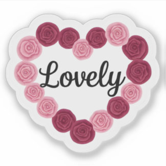 Lovely Heart Valentine Day Sticker