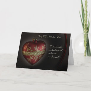 Lovely Heart Wife Happy Valentine's Day Card