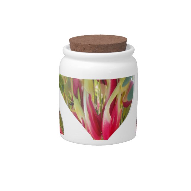 Lovely Hearts Humanitarian Day The World Needs Lov Candy Jar (Front)