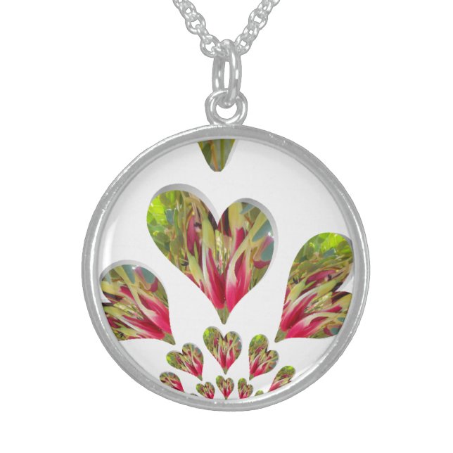 Lovely Hearts Humanitarian Day The World Needs Lov Sterling Silver Necklace (Front)