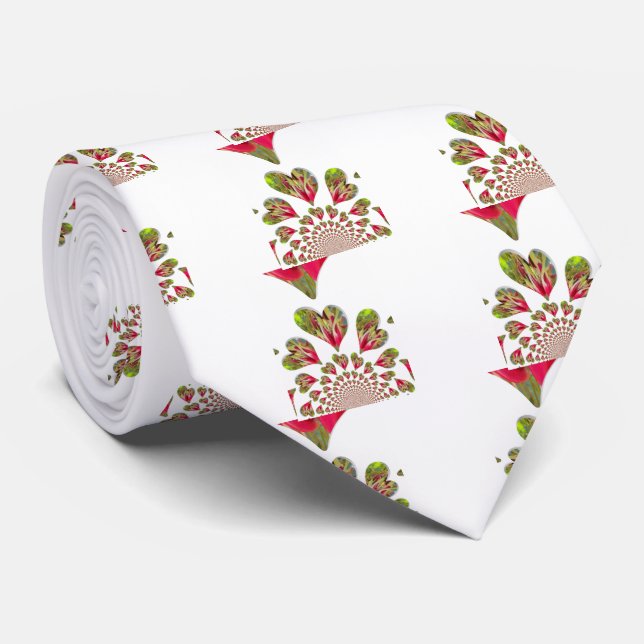 Lovely Hearts Humanitarian Day The World Needs Lov Tie (Rolled)