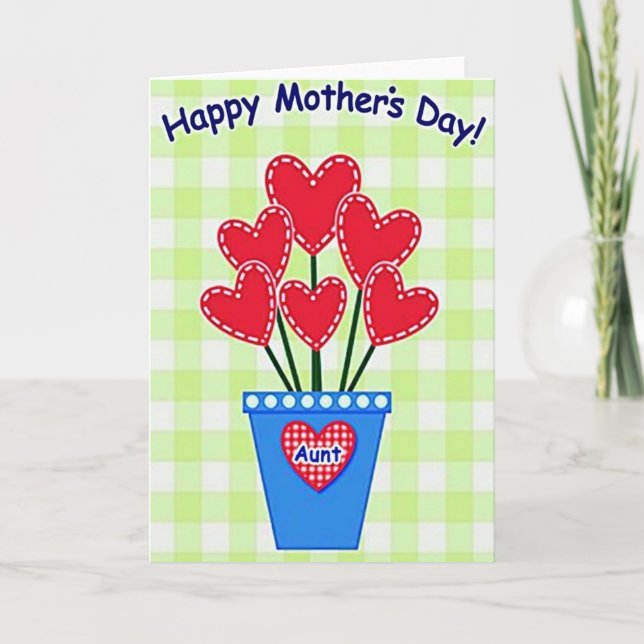 Lovely Hearts Mothers Day Card (Front)