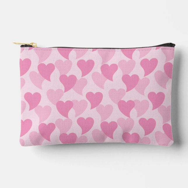Lovely Hearts Seamless Pattern Accessory Pouch (Front)