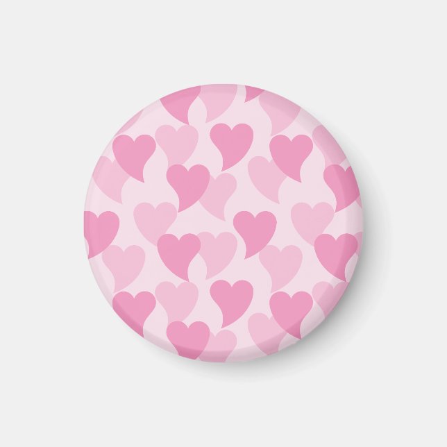Lovely Hearts Seamless Pattern Magnet (Front)