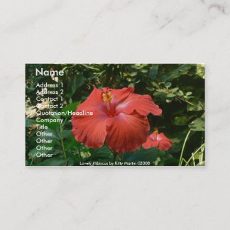 Lovely Hibiscus Business Card