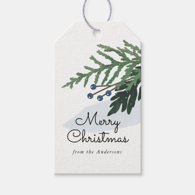 Lovely Holiday - Christmas Gift Tag (Front)