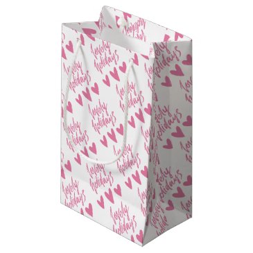 Lovely Holidays, Cute Pink Hearts Christmas