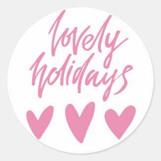 Lovely Holidays | Pink Hearts Christmas