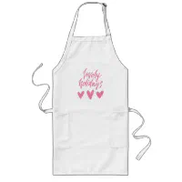 Mother Daughter Matching Aprons Flamingo Cotton Blend Light Green