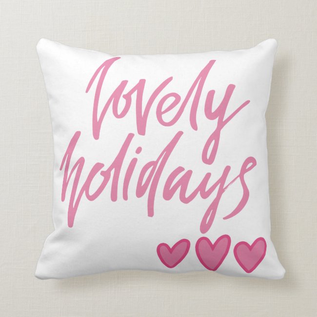 Lovely Holidays | Pink Hearts Christmas