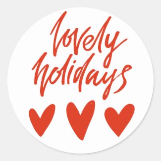Lovely Holidays | Red Hearts Christmas