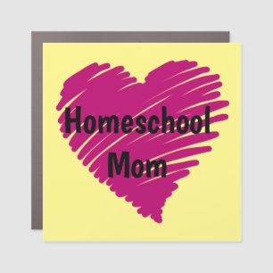 Lovely Homeschool Mom Car Magnet