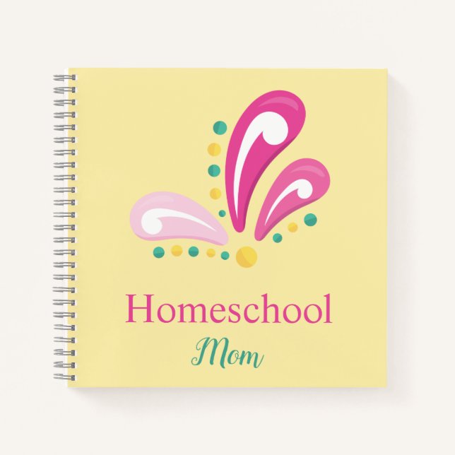 Lovely homeschool mom decorative notebook (Front)