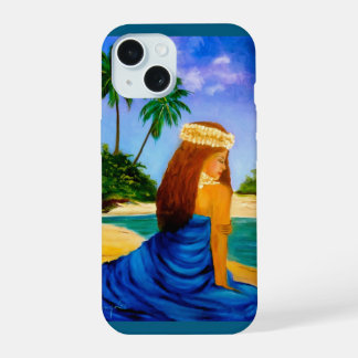 Lovely Hula on the Beach iPhone 15 Case
