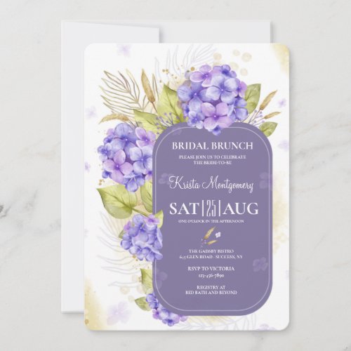 Lovely Hydrangea  Invitation