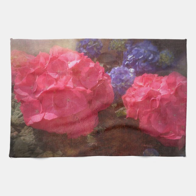 Lovely Hydrangea Kitchen Towel (Horizontal)